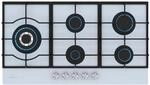 Ignito Chef Edition Gaskochfeld 5 Brenner elektr. Z&uuml;ndung Wok f&uuml;r Fl&uuml;ssig-