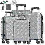 KESSER&reg; Reisekoffer Set 4-teilig Kofferset ABS Hartschalenkoffer mit