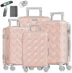 KESSER&reg; Reisekoffer Set 4-teilig Kofferset ABS Hartschalenkoffer mit