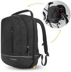 Fahrradtasche Doppelrucksack 2in1 30l schwarz