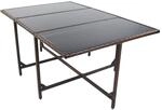 VCM Gartentisch Tisch aus Rattan Ma&szlig;e ca. H. 74 x B. 170 x T. 110 cm 