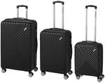 Trolley-Set "Kingston" 3-tlg. - schwarz