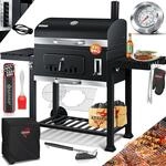 KESSER&reg; Grill Grillwagen XXL Holzkohlegrill mit Deckel, R&auml;dern, Edelstahl-Griff,