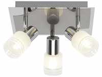 BRILLIANT Lampe Lea LED Spotrondell 3flg eisen/chrom/weiß 3x LED-D45, E14, 4W