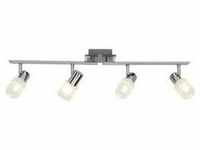 BRILLIANT Lampe Lea LED Spotrohr 4flg eisen/chrom/weiß 4x LED-D45, E14, 4W