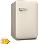 Audrey Evo K&uuml;hlschrank 112L Retro-Design leise kompakt 3 Farben Creme