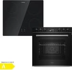 ControlSync Backofen & Induktionskochfeld Set 9 Funktionen 4 Kochzonen 72 L