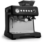 GrandPresso Espressomaschine Präzisionsmahlwerk Dampfdüse Siebträger 