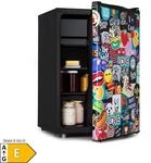 Cool Vibe 70+ K&uuml;hlschrank 72 Liter 2 B&ouml;den Stickerbomb-Style