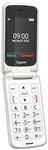 Gigaset GL 595 Pearl White Handy (Wei&szlig;, Seniorenhandy, Klapp)