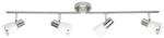 BRILLIANT Lampe Luca Spotrohr 4flg eisen/chrom/wei&szlig; 4x R50, E14, 40W, geeignet