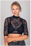 Dirndlbluse Sissi Marineblau