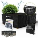 Juskys Gartenm&ouml;bel Abdeckplane 250 x 210 x 90 cm - winterfest, wasserdicht,