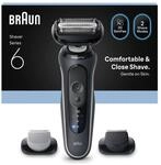 BRAUN Series 6 Elektrorasierer, +2 Aufs&auml;tze, 62-G1650s Herrenrasierer (Akkubetrieb,