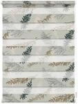 Lichtblick Duo Rollo Klemmfix, ohne Bohren, blickdicht, Fir Branches - Blau