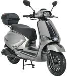 Alpha Motors Motorroller Napoli 50 ccm 45 km/h EURO 5 silber-schwarz inkl....