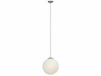 BRILLIANT Lampe Fantasia Pendelleuchte 30cm silber/weiß 1x A60, E27, 60W, geeignet