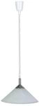BRILLIANT Lampe Ariana Pendelleuchte 40cm Rollizug eisen/wei&szlig;-alabaster 1x A60,