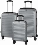 3-tlg. Trolley-Set "Havanna 2.0", silber