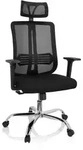 hjh OFFICE Home Office B&uuml;rostuhl ZH 200 Stoff / Netzstoff mit Armlehnen