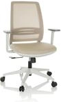 hjh OFFICE Home Office B&uuml;rostuhl PROFONDO ECO W Stoff / Netzstoff mit Armlehnen