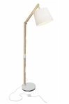 BRILLIANT Lampe Carlyn Standleuchte 1flg holz hell/wei&szlig; 1x A60, E27, 60W, geeignet