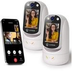 LUVISION 2er Set PTZ Gegensprechkamera Video Anruf Kamera Telefonkamera WLAN