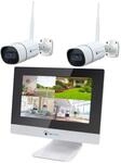 LUVISION Dual WLAN Funk Kamera Set &Uuml;berwachungssystem mit Monitor Cloud 4 bis...