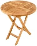 riess-ambiente Gartentisch EMPIRE TEAK - massiv 70cm natur Teakholz rund...