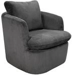 byLIVING Sessel HARMONY, Breite 72 cm, dunkelgrau