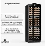 Vinovilla Trio Weink&uuml;hlschrank 144 Flaschen 3 Zonen 38 dB 12 Regale 