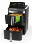 GOURMETmaxx Hei&szlig;luft-Fritteuse Doppelkorb