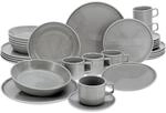 CreaTable - 24758 Chef Collection Grau, Kombiservice 30-tlg