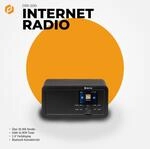 Denver DIR-200 Internetradio&ndash;mit Dual-Alarm-Wecker, Bluetooth, schwarz