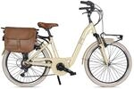 Via Veneto Elektro-Citybike MONOTUBO Classic Lady 24 Zoll, BEIGE CAPPUCCINO