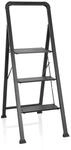 hjh OFFICE Klappleiter SOLID W6 Aluminium, Stahl