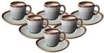 like. by Villeroy & Boch Kaffeetassen mit Untertassen Lave 190 ml 6er Set