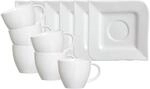 Ritzenhoff & Breker Kaffeetassen mit Untertassen Melodie 190 ml 6er Set