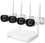 LUVISION WLAN Funk Video &Uuml;berwachungssystem KI NVR 5MP Nachtsicht Farbe Mikrofon