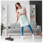 CLEANmaxx Akku-Besen mit Licht 3,7V grau