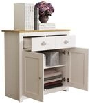 VCM Holz Kommode Sideboard mit Dreht&uuml;ren und Schubladen Ma&szlig;e ca. H. 81 x B.