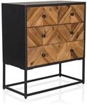 hjh LIVING Sideboard SANTJAGO BLACK SUN L Holz