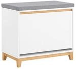 SoBuy Schuhbank mit 1 T&uuml;r Holzfarbe 60x34x55cm Modern