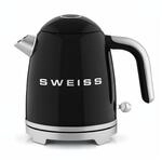 SWEISS Vintage Elektrischer Wasserkocher KTS9 - Schwarz