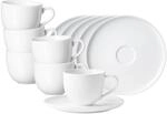 Ritzenhoff & Breker Kaffeetassen mit Untertassen Skagen 220 ml 6er Set
