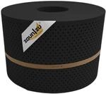 zaun zu&reg; Sichtschutzstreifen PP Premium Gelocht 15 Prozent Streifen Tiefschwarz 50m