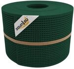 zaun zu&reg; Sichtschutzstreifen Rille Gelocht 30 Prozent PP Streifen Gr&uuml;n 50m