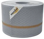 zaun zu&reg; Sichtschutzstreifen Rille Gelocht 20 Prozent PP Streifen Fenstergrau 50m