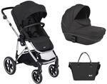 Kikkaboo Kinderwagen Thea 2 in 1 Babywanne, Wickeltasche, Fu&szlig;abdeckung, Korb schwarz