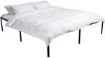 CLP Metallbett Hamlin 200x180x41 cm Farbe:schwarz;Gr&ouml;&szlig;e:200x180x41 cm
